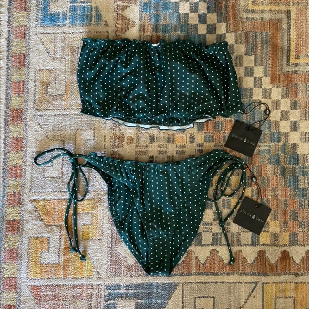 Stone Fox Swim Set - Herbal Daisy Dot